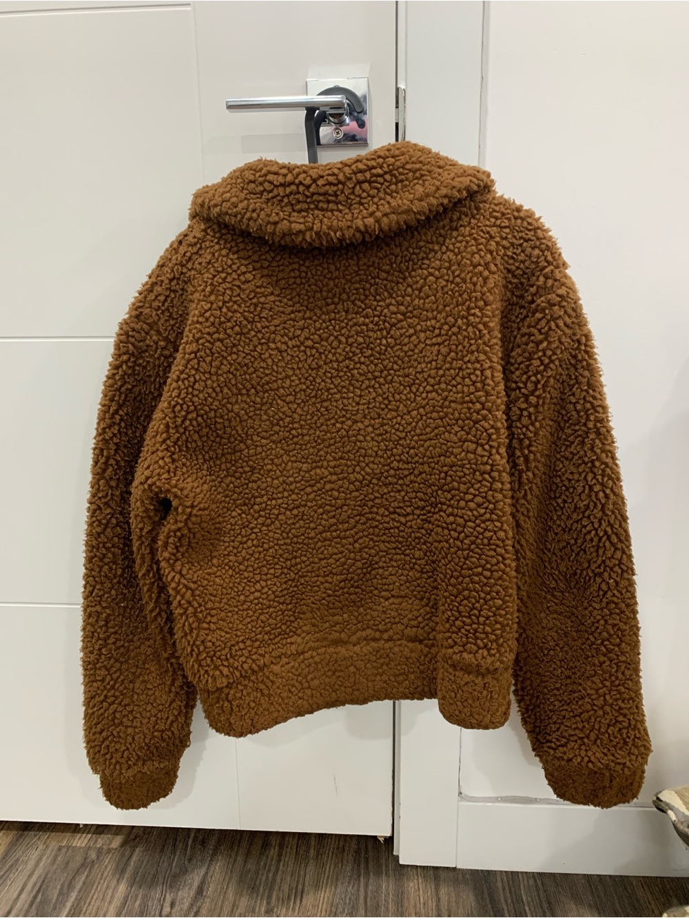Garage Chestnut Brown Sherpa Zip-Up Jacket - Picture 2 of 3